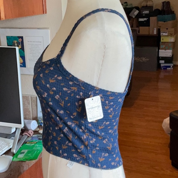 Free People Navy Combo One of the Girls Tank in Size S, NWT - Picture 2 of 11